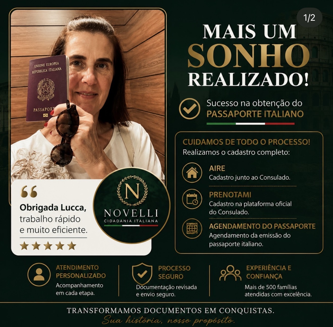 Feedback de cliente Novelli